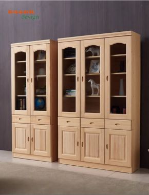 Mẫu tủ sách gỗ đẹp cho phòng làm việc gia đình hiện đại-THS 017