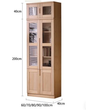 Mẫu tủ sách gỗ đẹp hiện đại cho phòng làm việc gia đình-THS 015