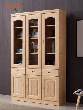 Mẫu tủ sách gỗ đẹp cho phòng làm việc gia đình hiện đại-THS 017