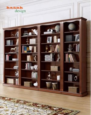 Tủ để sách bằng gỗ cao cấp cho không gian làm việc tại nhà-THS 018