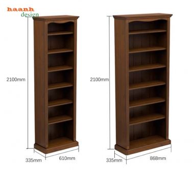 Tủ để sách bằng gỗ cao cấp cho không gian làm việc tại nhà-THS 018