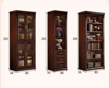 Mẫu tủ sách gỗ đẹp nhập khẩu – Đẳng cấp không gian làm việc-TST 008