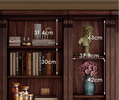 Mẫu tủ sách gỗ đẹp nhập khẩu – Đẳng cấp không gian làm việc-TST 008