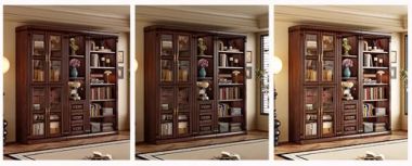 Mẫu tủ sách gỗ đẹp nhập khẩu – Đẳng cấp không gian làm việc-TST 008