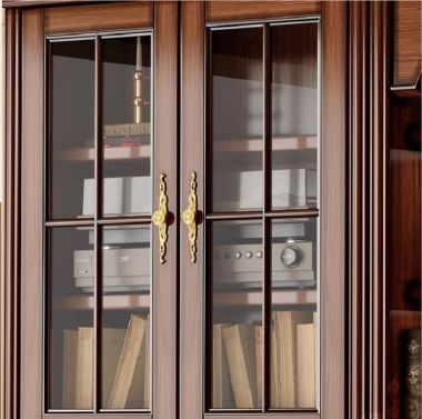 Mẫu tủ kệ sách gỗ đẹp phong cách pháp cho không gian đẳng cấp-TST 007