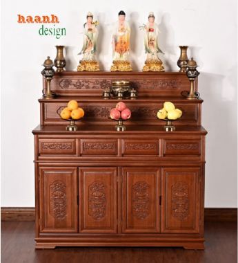 Bài trí tủ thờ phật và gia tiên mang lại tài lộc-TTG 004