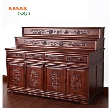 Bài trí tủ thờ phật và gia tiên mang lại tài lộc-TTG 004