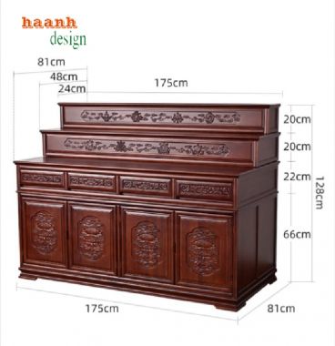 Bài trí tủ thờ phật và gia tiên mang lại tài lộc-TTG 004