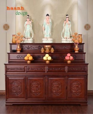 Bài trí tủ thờ phật và gia tiên mang lại tài lộc-TTG 004