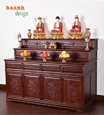 Bài trí tủ thờ phật và gia tiên mang lại tài lộc-TTG 004