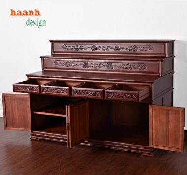 Bài trí tủ thờ phật và gia tiên mang lại tài lộc-TTG 004