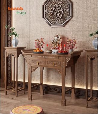 Tủ thờ gia tiên gỗ gụ – Tôn vinh truyền thống gia đình Việt-TTG 008