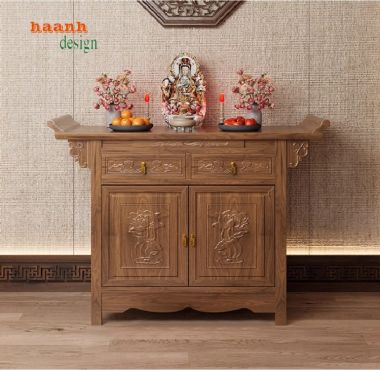 Tủ thờ gia tiên gỗ gụ – Tôn vinh truyền thống gia đình Việt-TTG 008