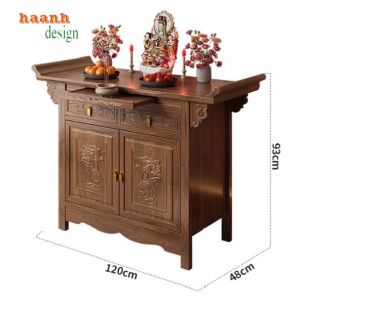 Tủ thờ gia tiên gỗ gụ – Tôn vinh truyền thống gia đình Việt-TTG 008
