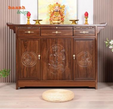 Nét đẹp truyền thống trong tủ thờ gỗ tự nhiên-TTG 005