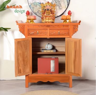Top mẫu tủ thờ gia tiên gia đình được ưa chuộng nhất 2025-TTG 006