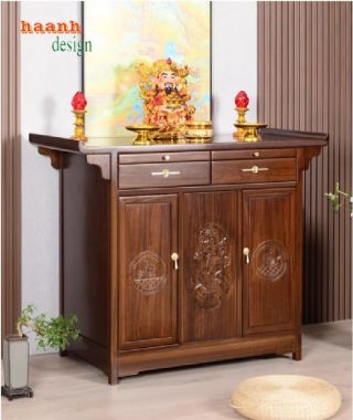 Nét đẹp truyền thống trong tủ thờ gỗ tự nhiên-TTG 005