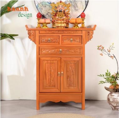 Top mẫu tủ thờ gia tiên gia đình được ưa chuộng nhất 2025-TTG 006