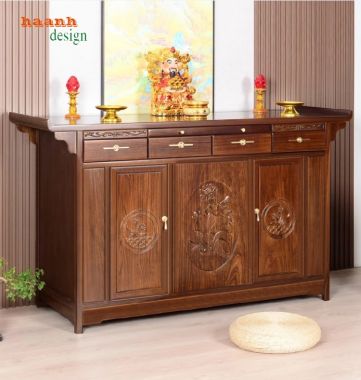 Nét đẹp truyền thống trong tủ thờ gỗ tự nhiên-TTG 005
