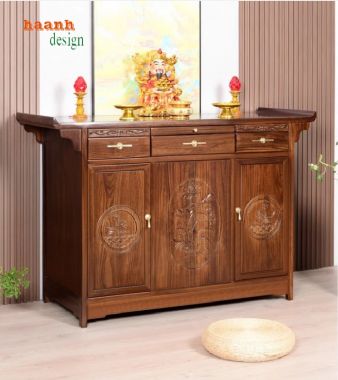 Nét đẹp truyền thống trong tủ thờ gỗ tự nhiên-TTG 005