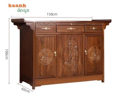 Nét đẹp truyền thống trong tủ thờ gỗ tự nhiên-TTG 005