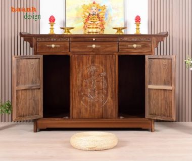Nét đẹp truyền thống trong tủ thờ gỗ tự nhiên-TTG 005