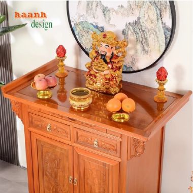 Top mẫu tủ thờ gia tiên gia đình được ưa chuộng nhất 2025-TTG 006