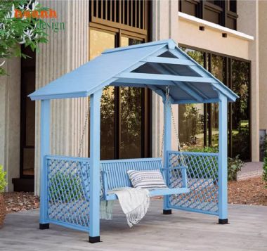 Xích đu gỗ ngoài trời Thế giới của sự thoải mái và thư giãn-GNT 010
