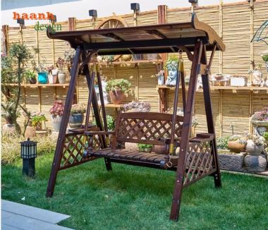 Trải Nghiệm Thú Vị Với Xích Đu Gỗ Ngoài Trời -GNT 011
