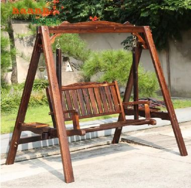 Xích đu gỗ ngoài trời teak Myanmar – Tạo điểm nhấn sân vườn-GNT 012
