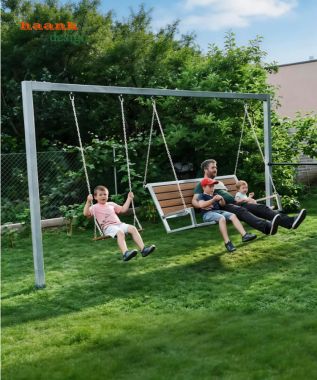 Mẫu xích đu sắt đơn giản đẹp bền cho sân vườn ngoài trời-XDT 007