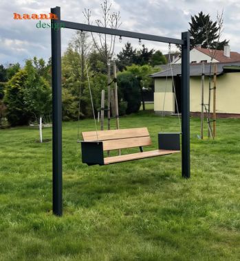 Mẫu xích đu sắt đơn giản đẹp bền cho sân vườn ngoài trời-XDT 007