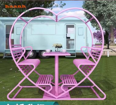 Mẫu xích đu sắt mỹ thuật cao cấp cho không gian ngoài trời-XDT 005