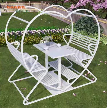 Mẫu xích đu sắt mỹ thuật cao cấp cho không gian ngoài trời-XDT 005