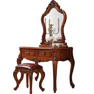 Bàn trang điểm gỗ tự nhiên tân cổ điển