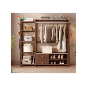 Kệ gỗ treo quần áo 