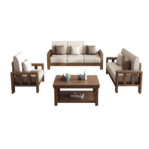 Sofa gỗ tự nhiên hiện đại 