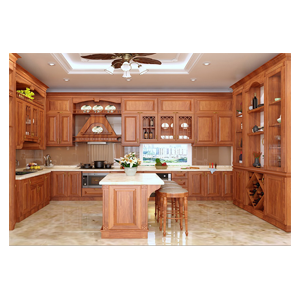 Tủ bếp gỗ tự nhiên 