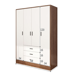 Tủ quần áo trẻ em gỗ công nghiệp 