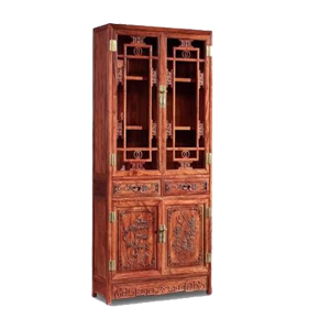 Tủ sách gỗ tự nhiên giả cổ