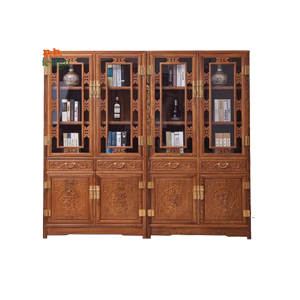 Tủ trang trí phòng khách giả cổ 