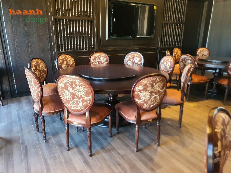 Thiết kế bàn ghế nhà hàng tân cổ điển đẹp, đậm chất châu Âu