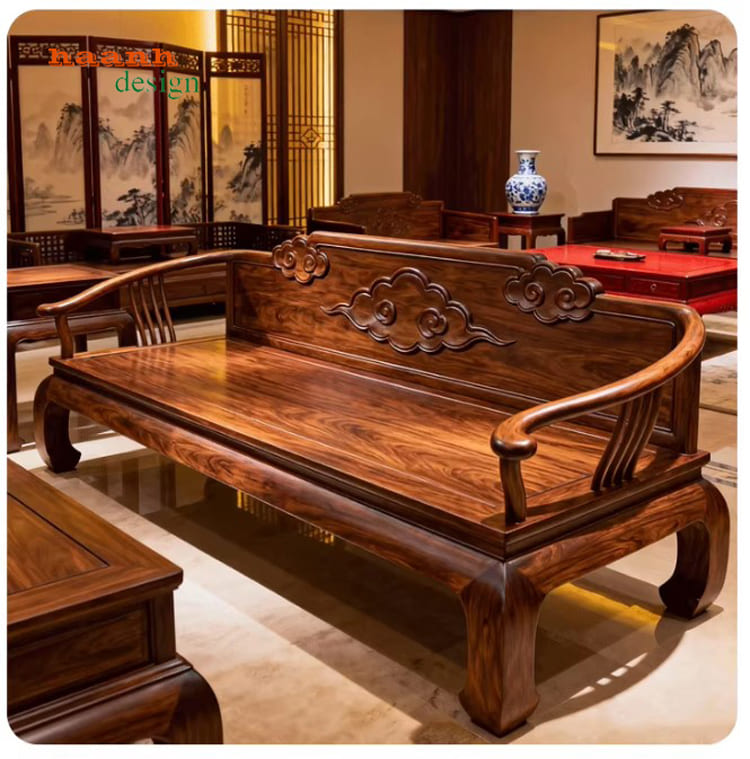 Vì sao giường la hán gỗ óc chó được giới thượng lưu ưa chuộng?-SBT 013