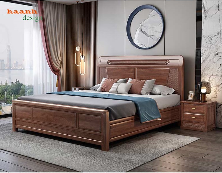 Giường ngủ gỗ tự nhiên
