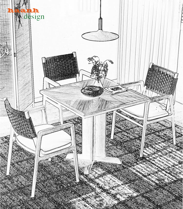b&agrave;n ăn gỗ tự nhi&ecirc;n H&agrave; Nội