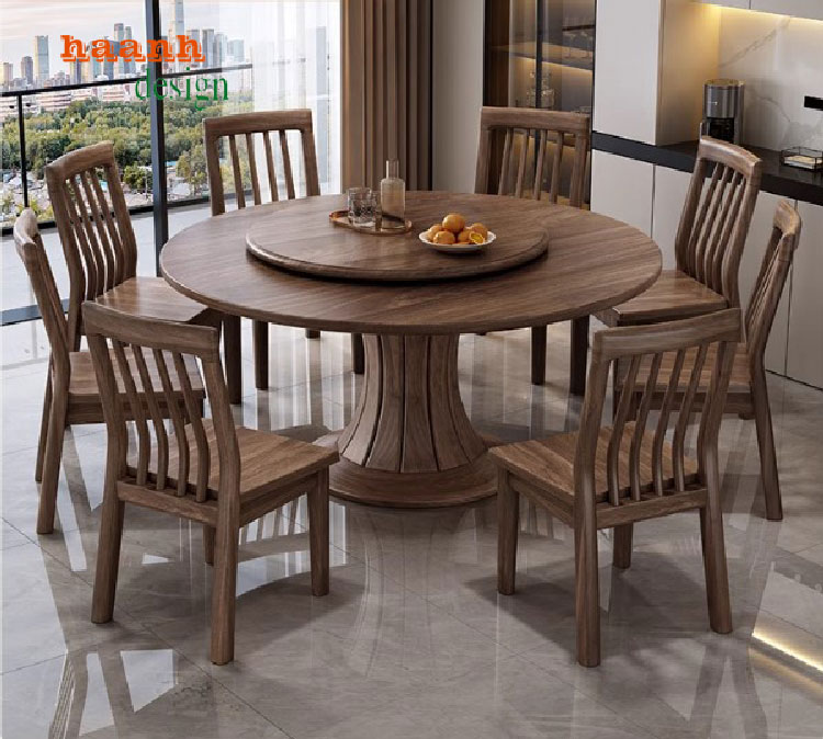 Bàn ghế ăn gỗ gia đình – Tạo không gian ấm cúng cho tổ ấm-BGA 007