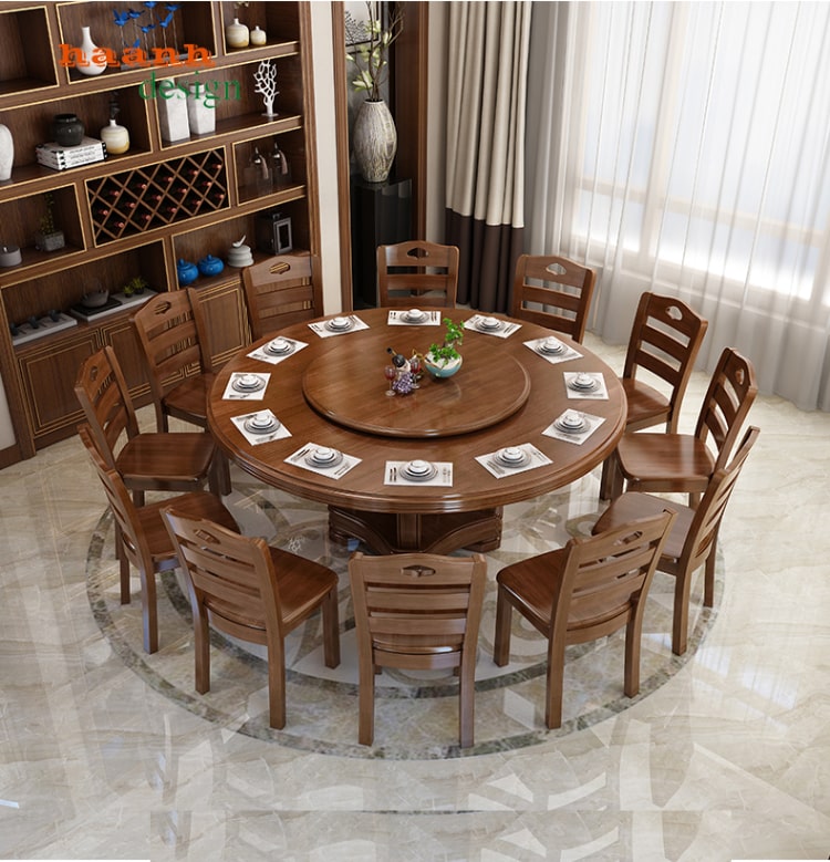 Bàn ghế ăn gỗ tự nhiên