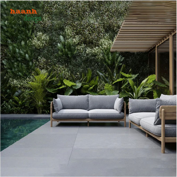 bàn ghế gỗ ngoài trời