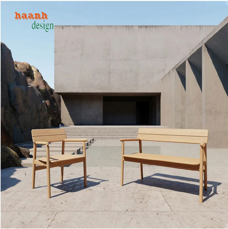 bàn ghế gỗ ngoài trời