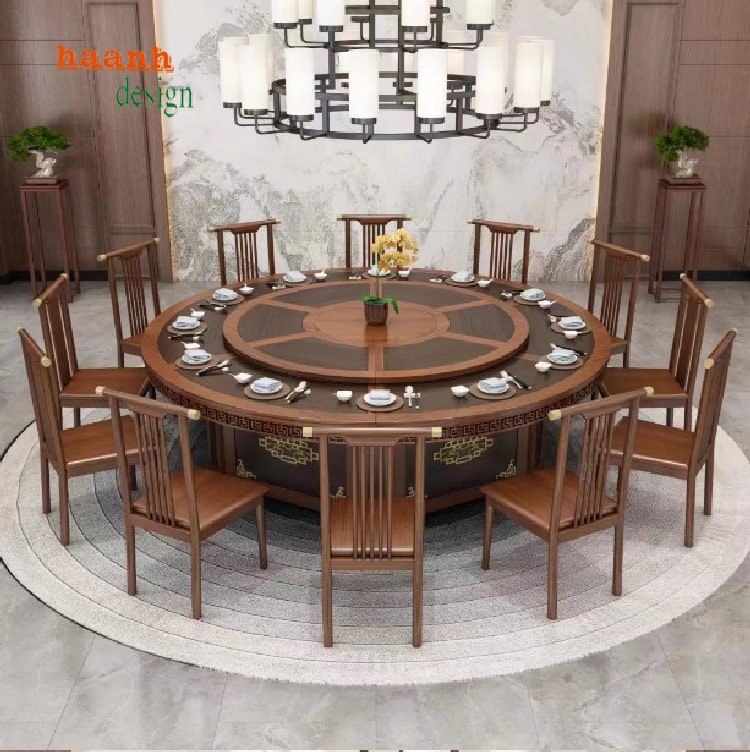 Bàn ghế ăn gỗ nhà hàng Tạo không gian ấm cúng cho thực khách-BGD 006